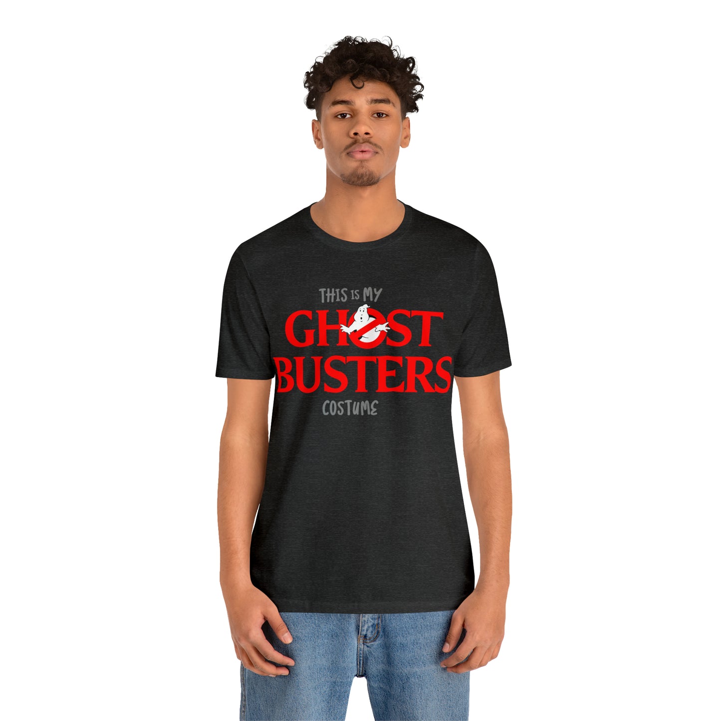 This is My GHOST BUSTERS Costume Funny Halloween Couples Unisex Jersey Short Sleeve Tee