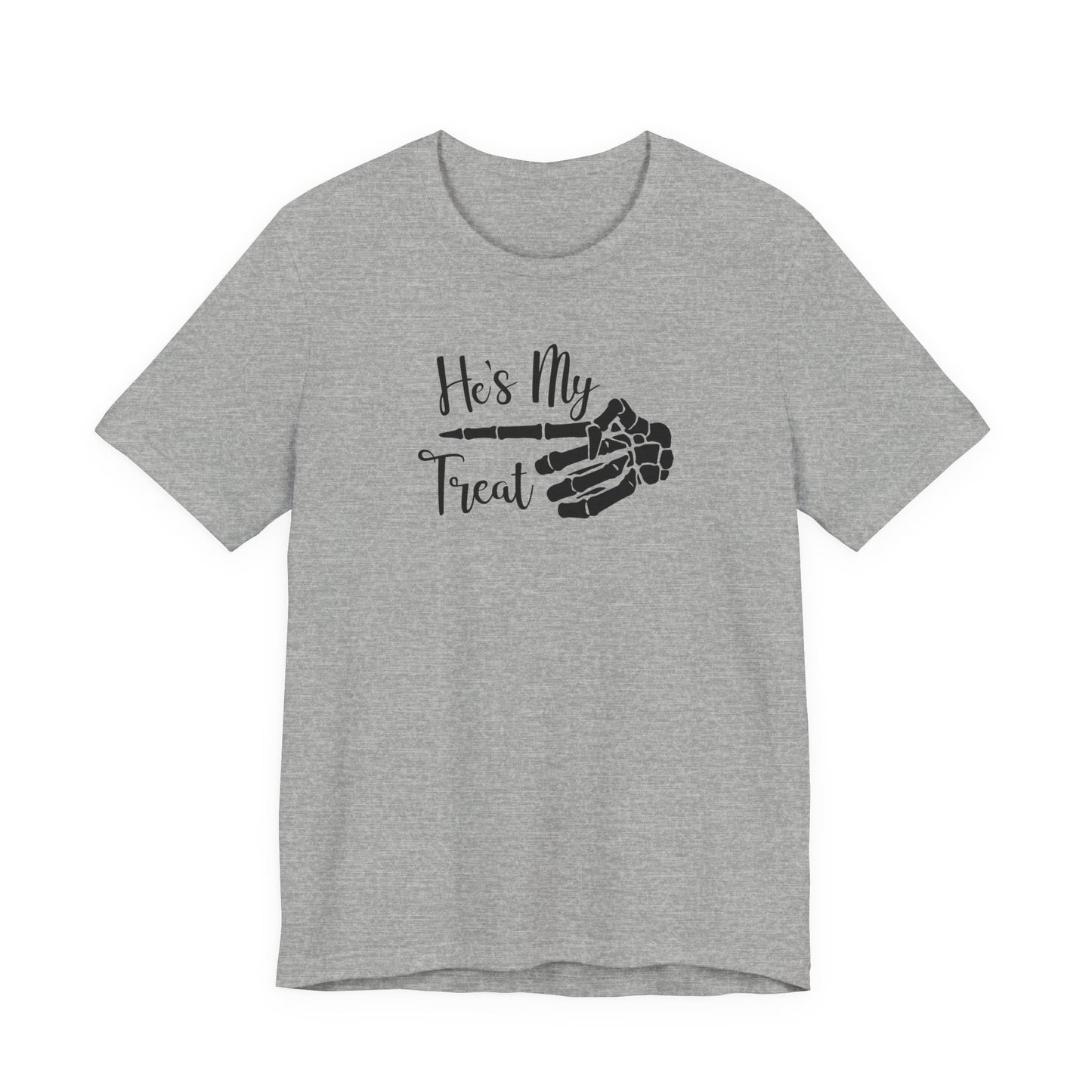 TRICK TREAT He's Couples HALLOWEEN Costume Funny Movie Unisex Jersey Short Sleeve Tee Unisex