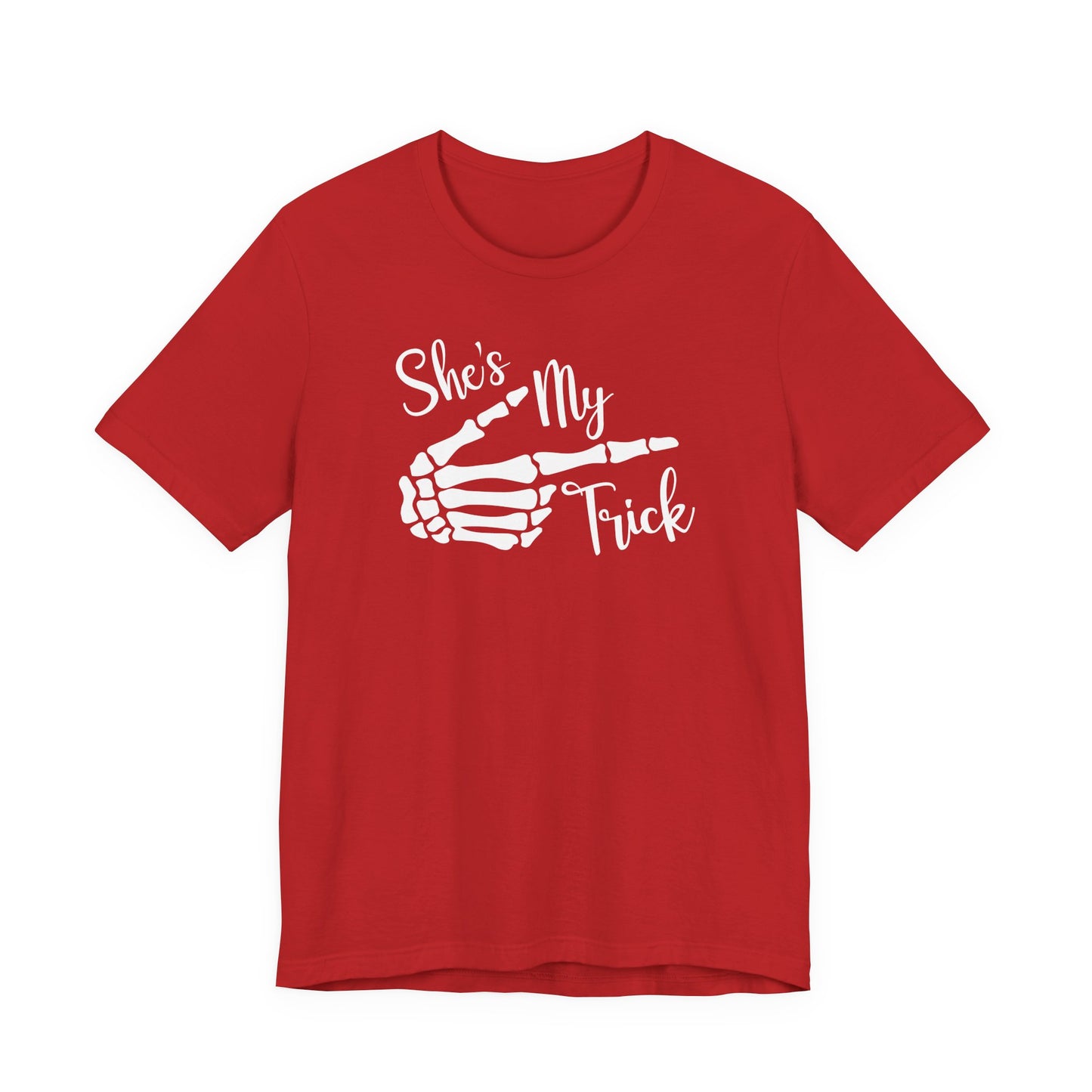 TRICK TREAT Couples HALLOWEEN Costume Funny Movie Unisex Jersey Short Sleeve Tee Unisex