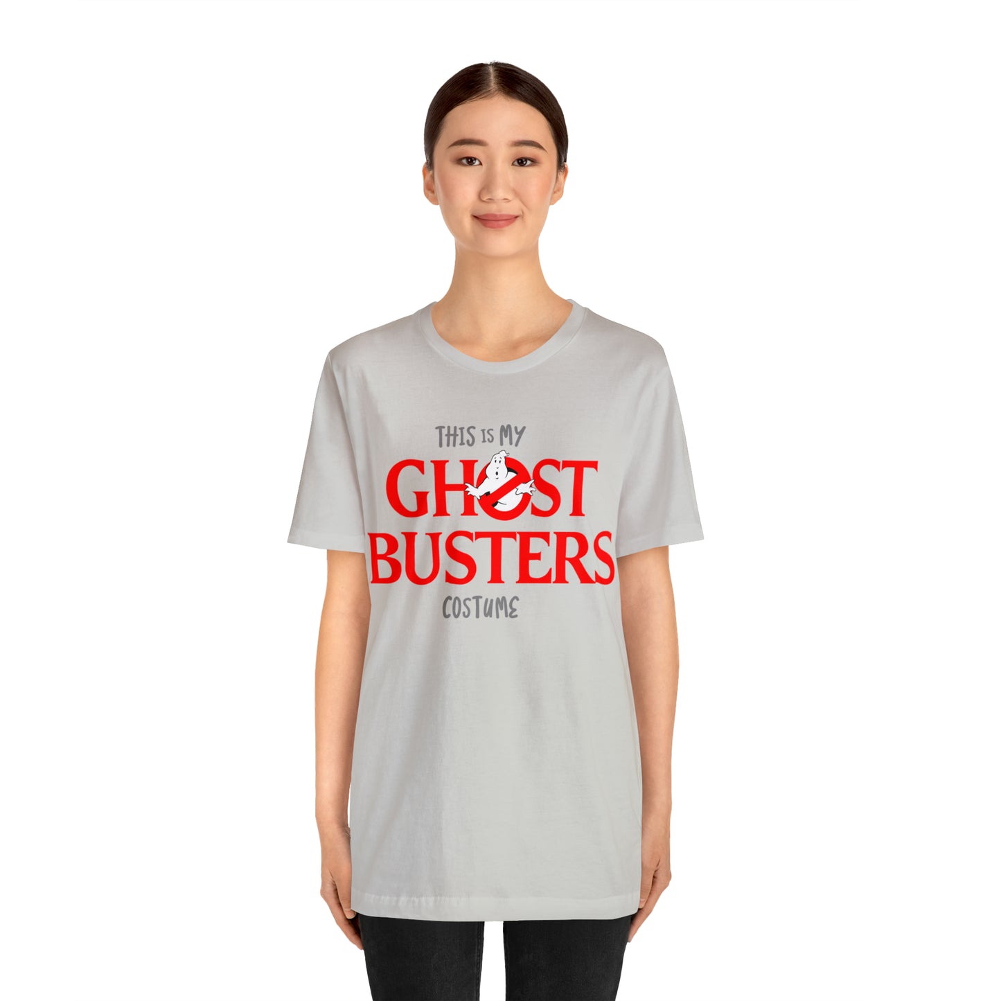 This is My GHOST BUSTERS Costume Funny Halloween Couples Unisex Jersey Short Sleeve Tee