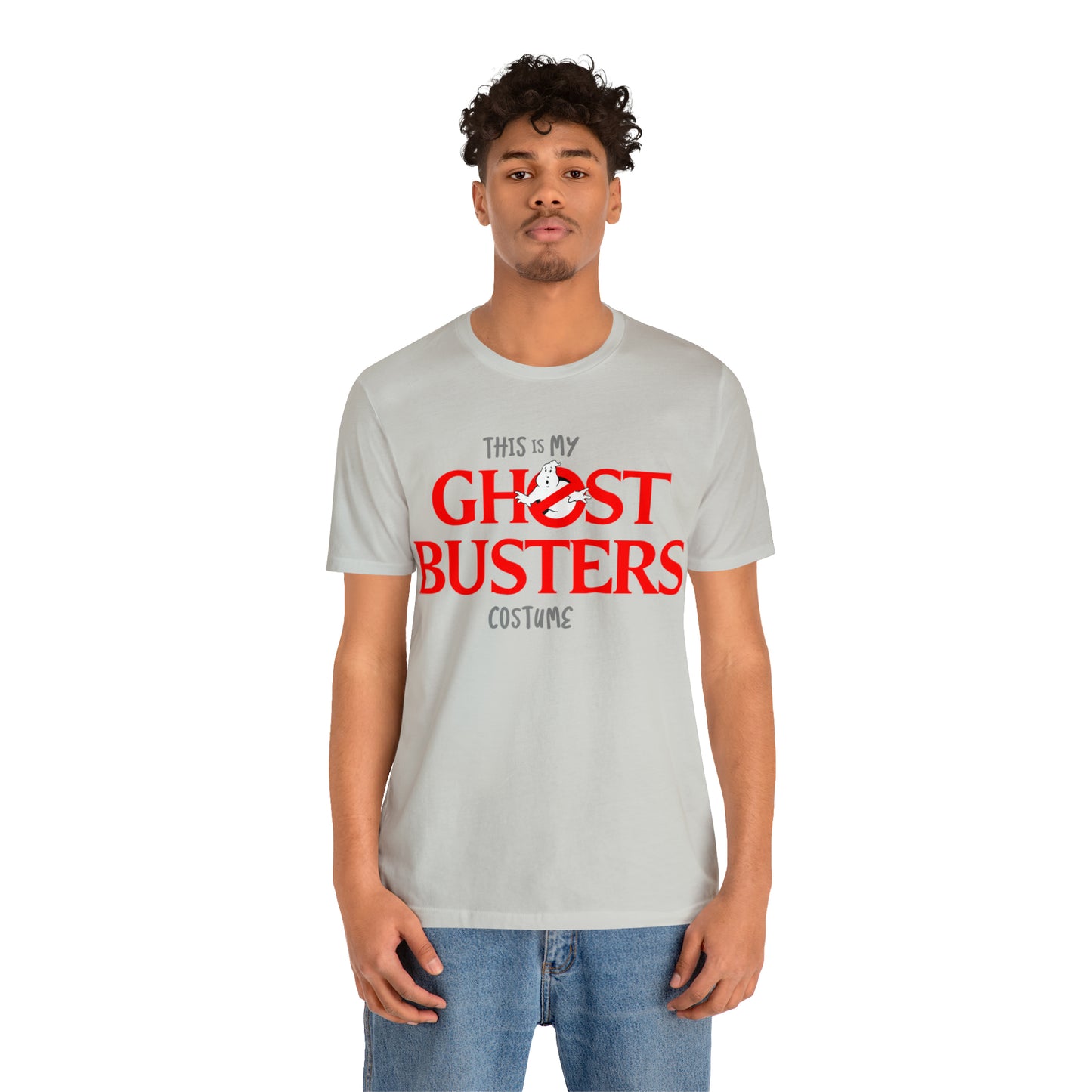 This is My GHOST BUSTERS Costume Funny Halloween Couples Unisex Jersey Short Sleeve Tee