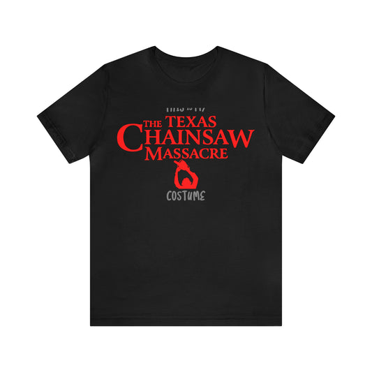 This is My Texas Chainsaw Massacre Costume Scary Halloween Movie Couples Unisex Jersey Short Sleeve Tee