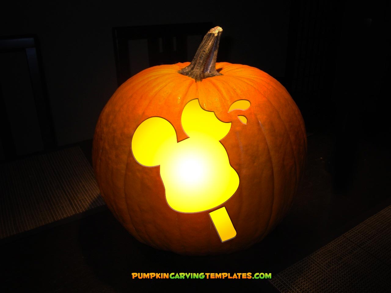 POPCICLE PUMPKIN CARVING TEMPLATE DIGITAL DOWNLOAD