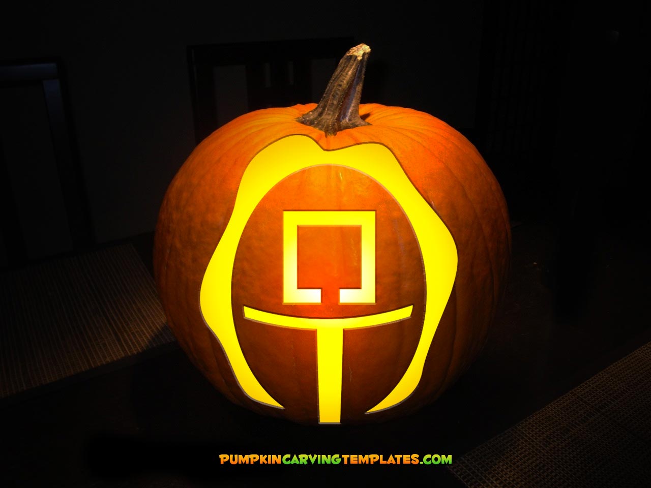 SQUARE GAME MOIVE PUMPKIN CARVING TEMPLATE DIGITAL DOWNLOAD