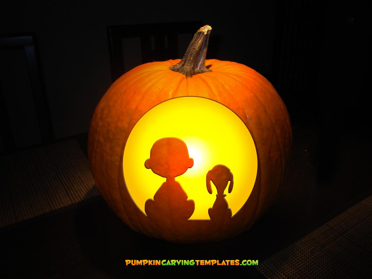 KID DOG CARTOON CHARACTERS PUMPKIN CARVING TEMPLATE DIGITAL DOWNLOAD