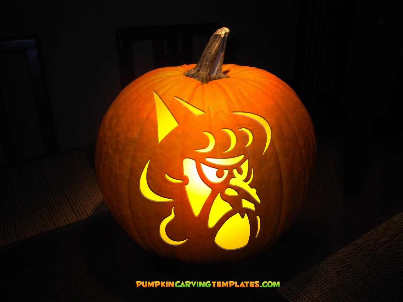 WITCH PUMPKIN CARVING TEMPLATE DIGITAL DOWNLOAD