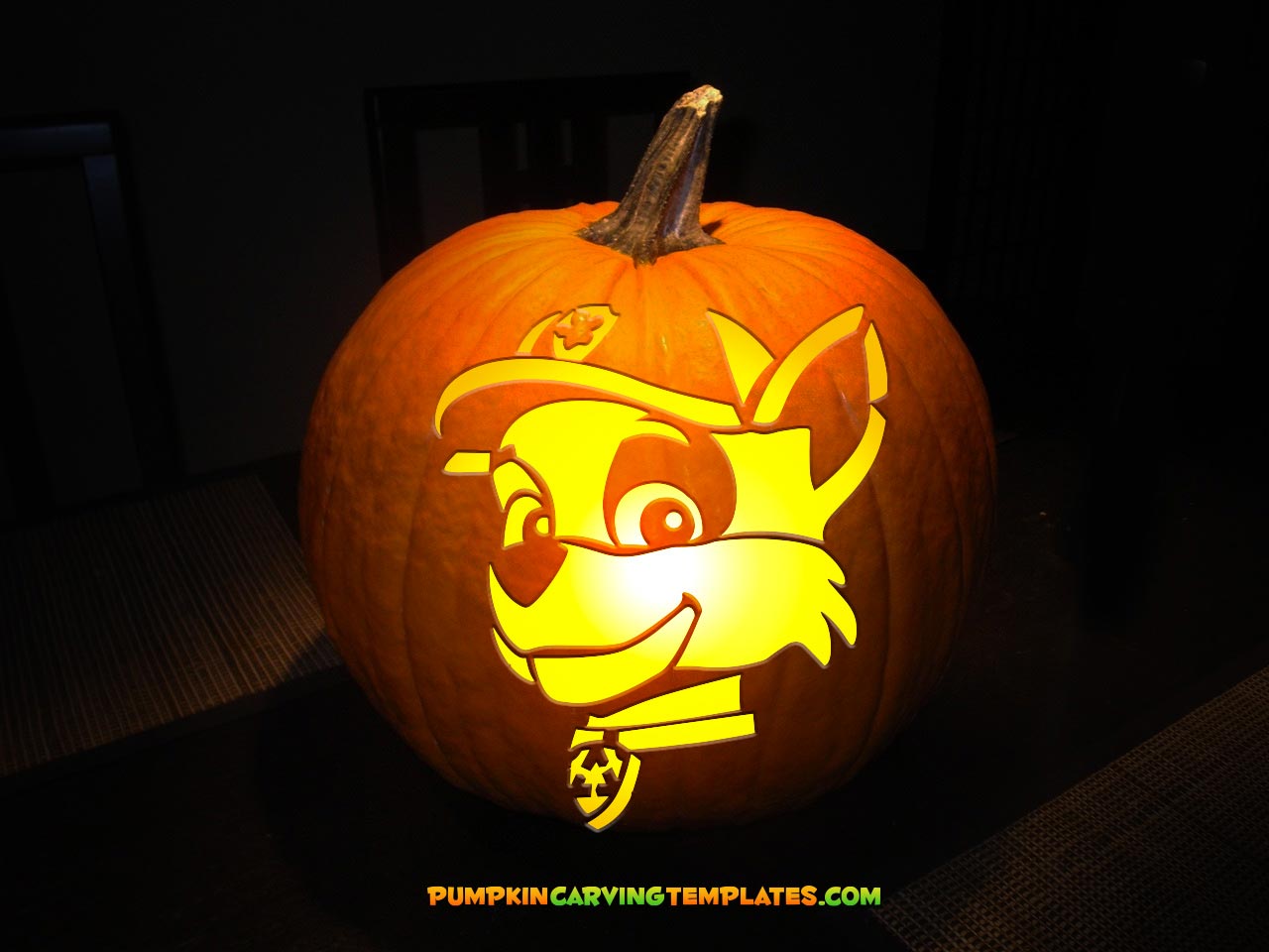 DOG CARTOON CHARACTER 2 PUMPKIN CARVING TEMPLATE DIGITAL DOWNLOAD