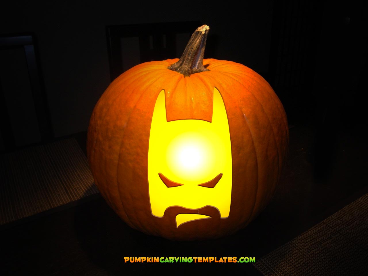 Block Bat Superhero PUMPKIN CARVING TEMPLATE DIGITAL STENCIL DOWNLOAD
