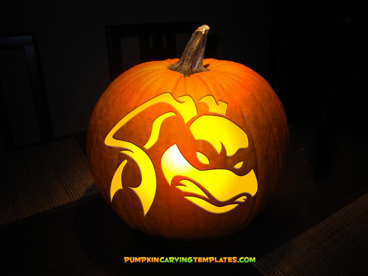 NINJA COOL PUMPKIN CARVING TEMPLATE DIGITAL STENCIL DOWNLOAD