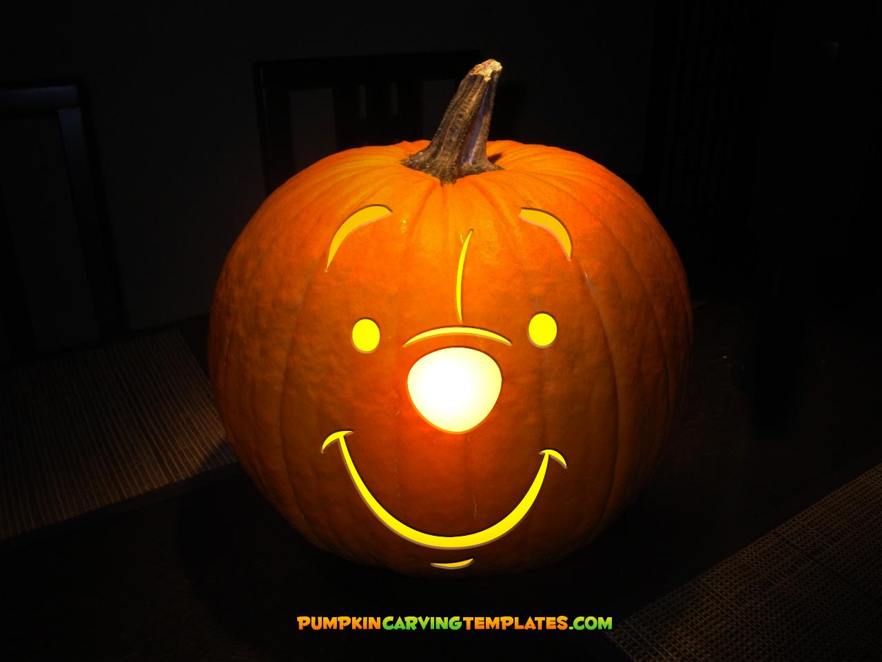 Bear Face PUMPKIN CARVING TEMPLATE DIGITAL STENCIL DOWNLOAD