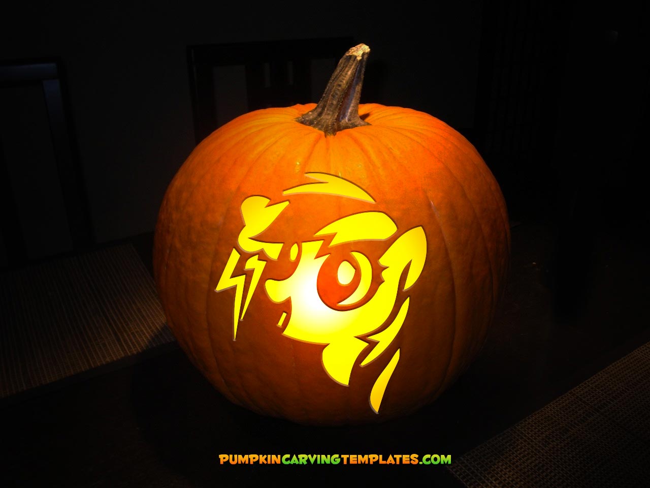 PONY 80s Cartoon PUMPKIN CARVING TEMPLATE DIGITAL DOWNLOAD