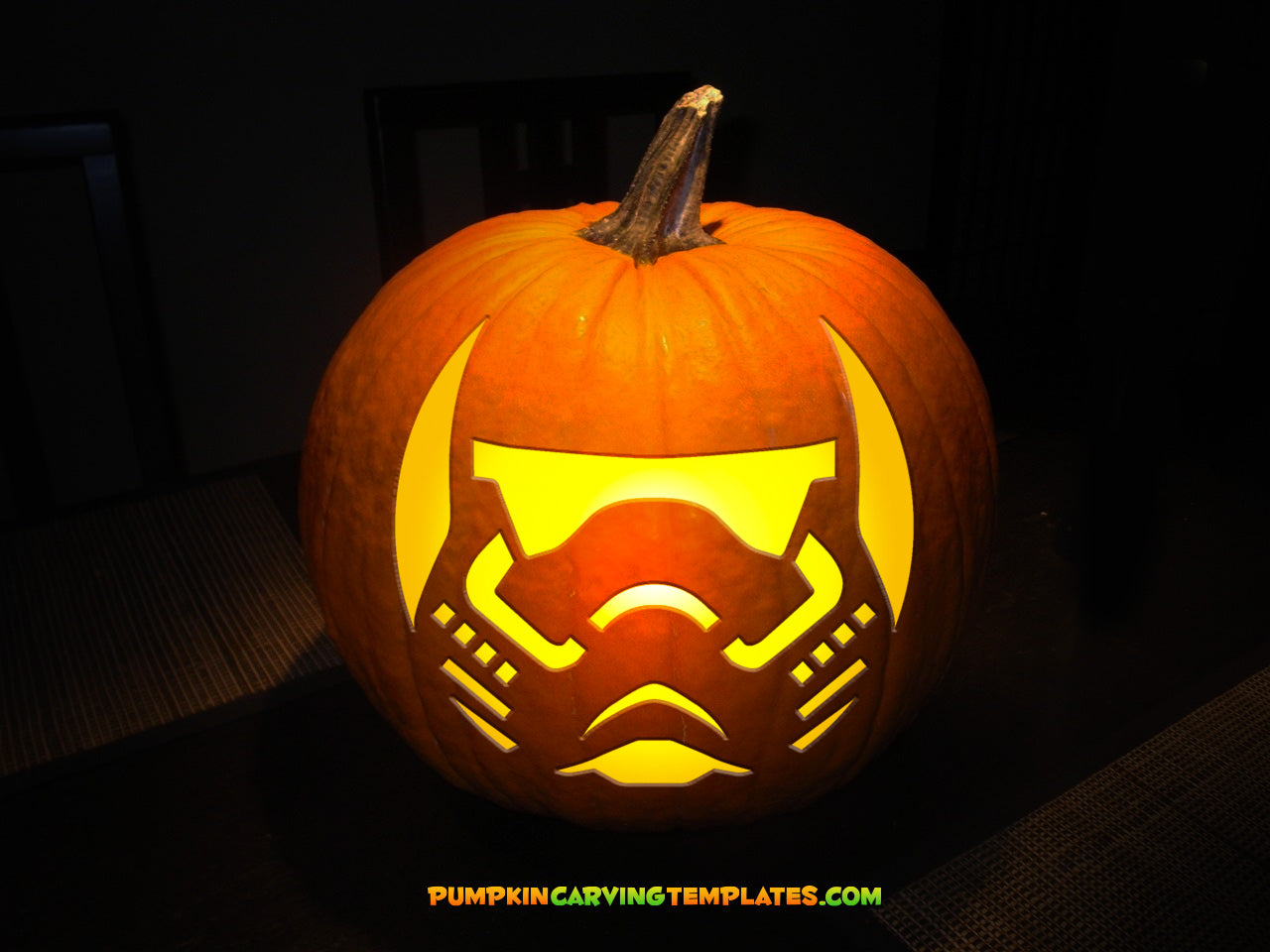 FANTASY MOVIE CHARACTER HELMET PUMPKIN CARVING TEMPLATE DIGITAL DOWNLOAD