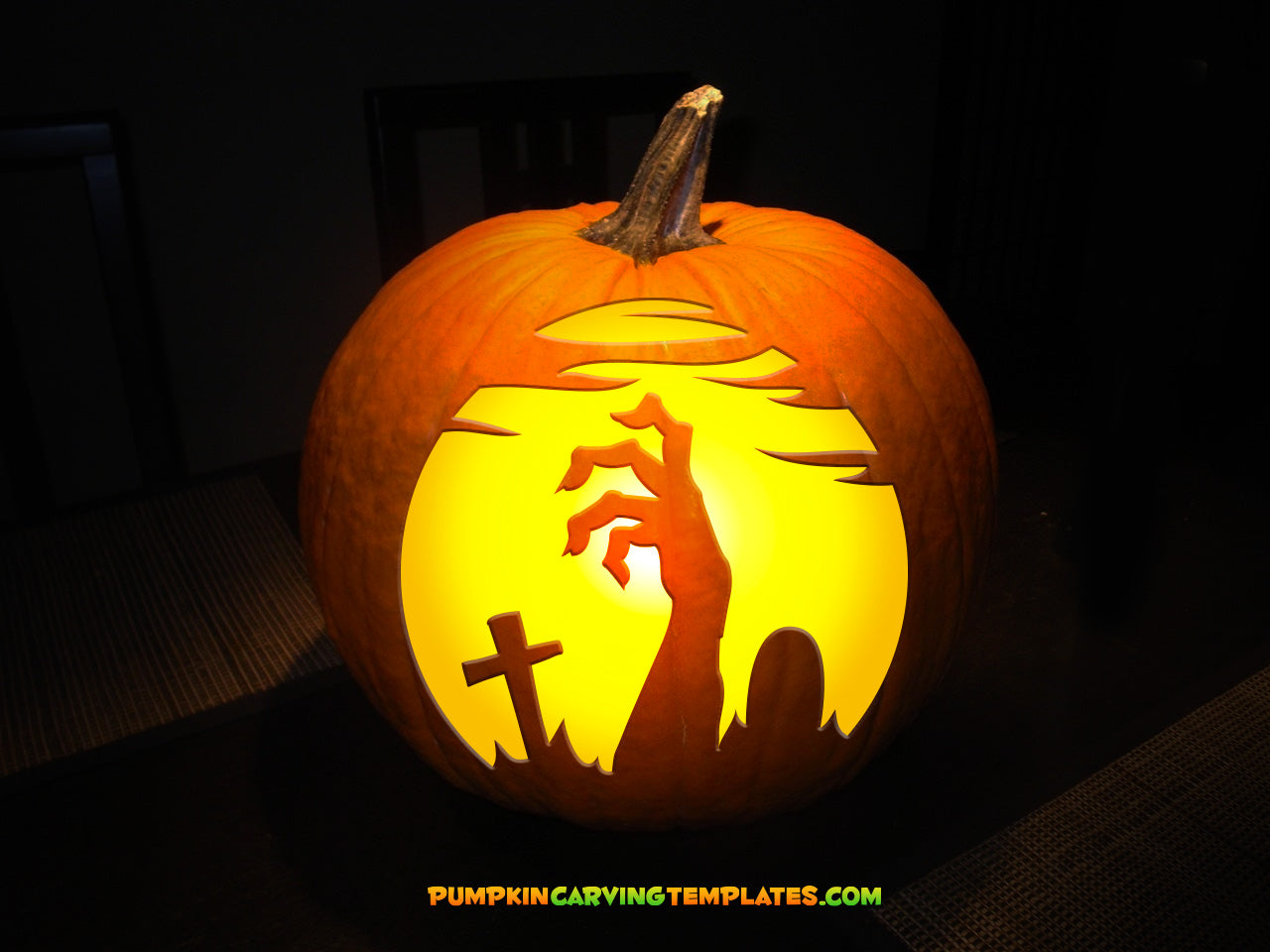 ZOMBIE HAND GRAVEYARD PUMPKIN CARVING TEMPLATE DIGITAL STENCIL DOWNLOA ZOMBIE HAND GRAVEYARD PUMPKIN CARVING TEMPLATE DIGITAL STENCIL DOWNLOA