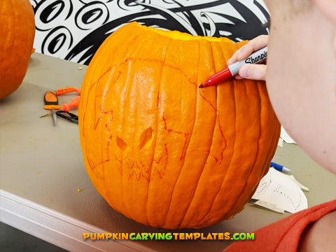 HORROR NUN PUMPKIN CARVING TEMPLATE DIGITAL DOWNLOAD