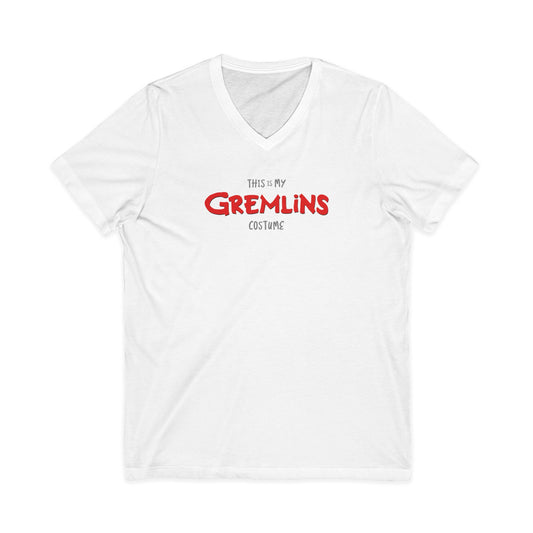 This is My Gremlins Costume Scary Movie Short Sleeve V Neck T Shirt