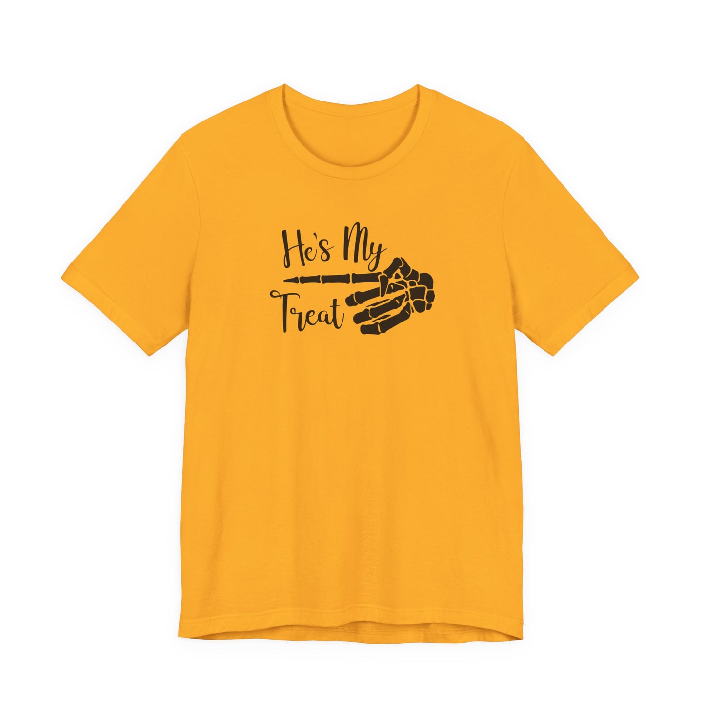 TRICK TREAT He's Couples HALLOWEEN Costume Funny Movie Unisex Jersey Short Sleeve Tee Unisex