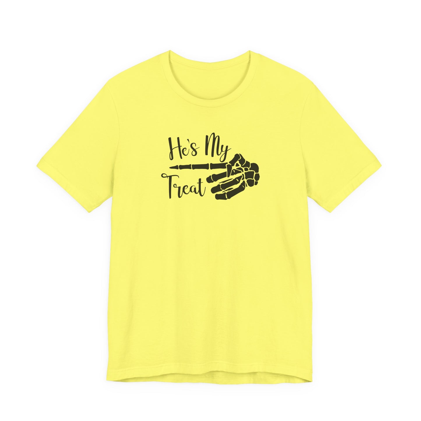 TRICK TREAT He's Couples HALLOWEEN Costume Funny Movie Unisex Jersey Short Sleeve Tee Unisex