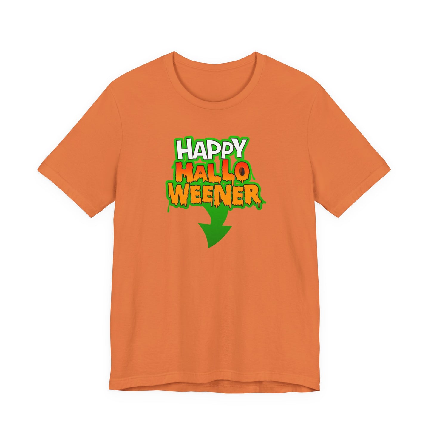 HAPPY HALLO WEENER Funny Hubie Halloween Movie Unisex T-Shirt Cool Graphic Tee Vulgar Gift