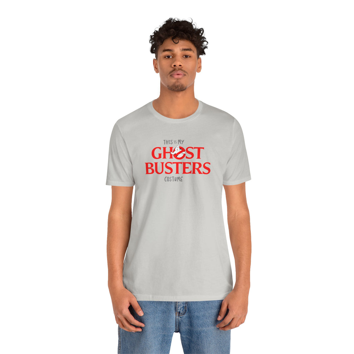 This is My GHOST BUSTERS Costume Funny Halloween Couples Unisex Jersey Short Sleeve Tee