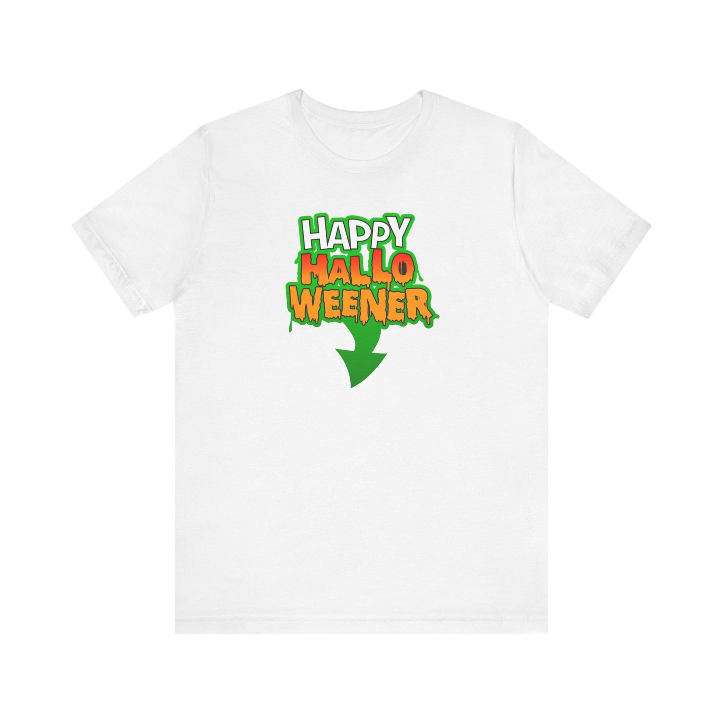HAPPY HALLO WEENER Funny Hubie Halloween Movie Unisex T-Shirt Cool Graphic Tee Vulgar Gift