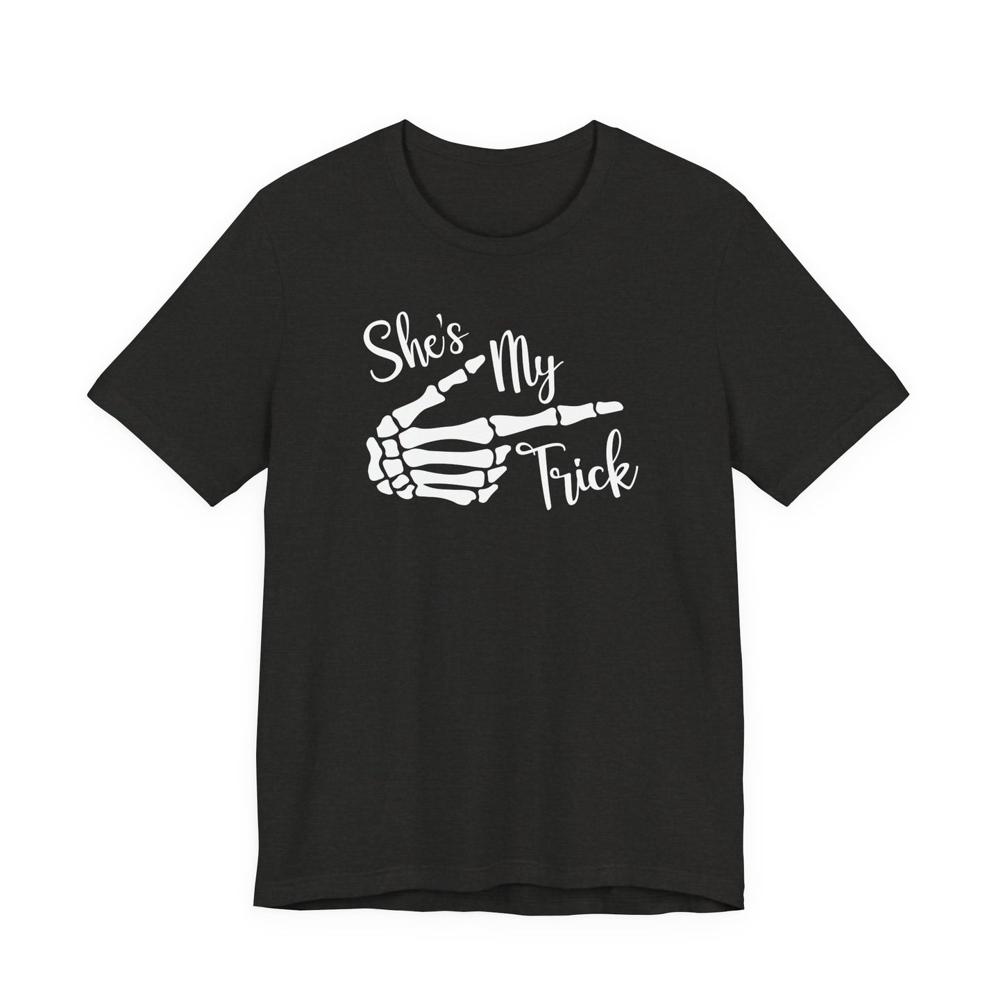 TRICK TREAT Couples HALLOWEEN Costume Funny Movie Unisex Jersey Short Sleeve Tee Unisex