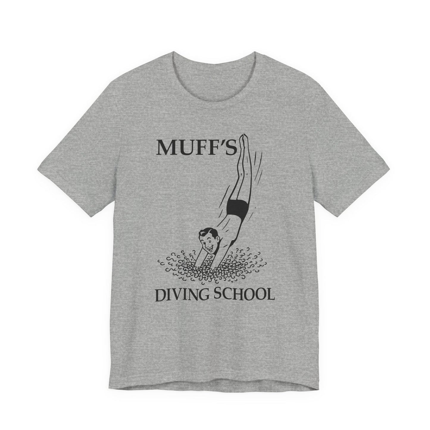 MUFF'S DIVING SCHOOL Hubie Halloween Funny Movie Costume Unisex Short Sleeve Tee