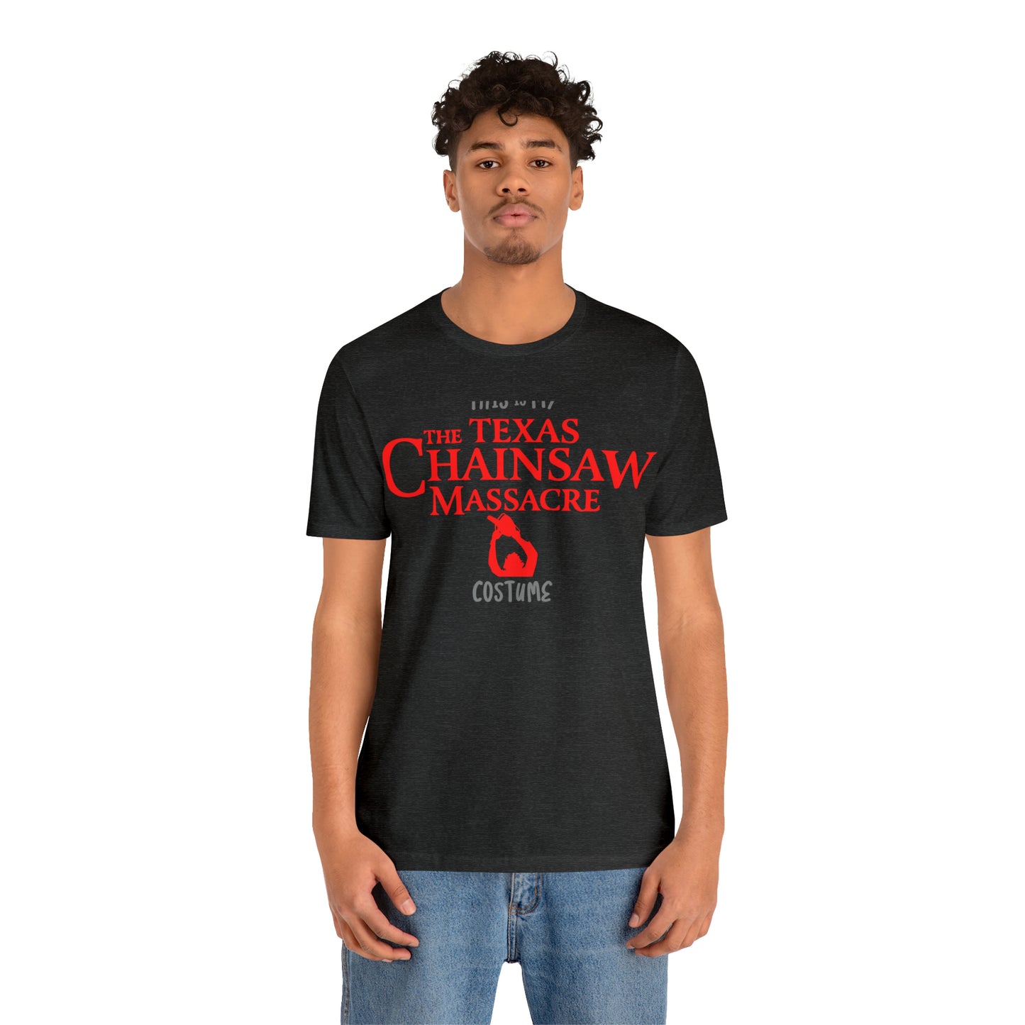 This is My Texas Chainsaw Massacre Costume Scary Halloween Movie Couples Unisex Jersey Short Sleeve Tee