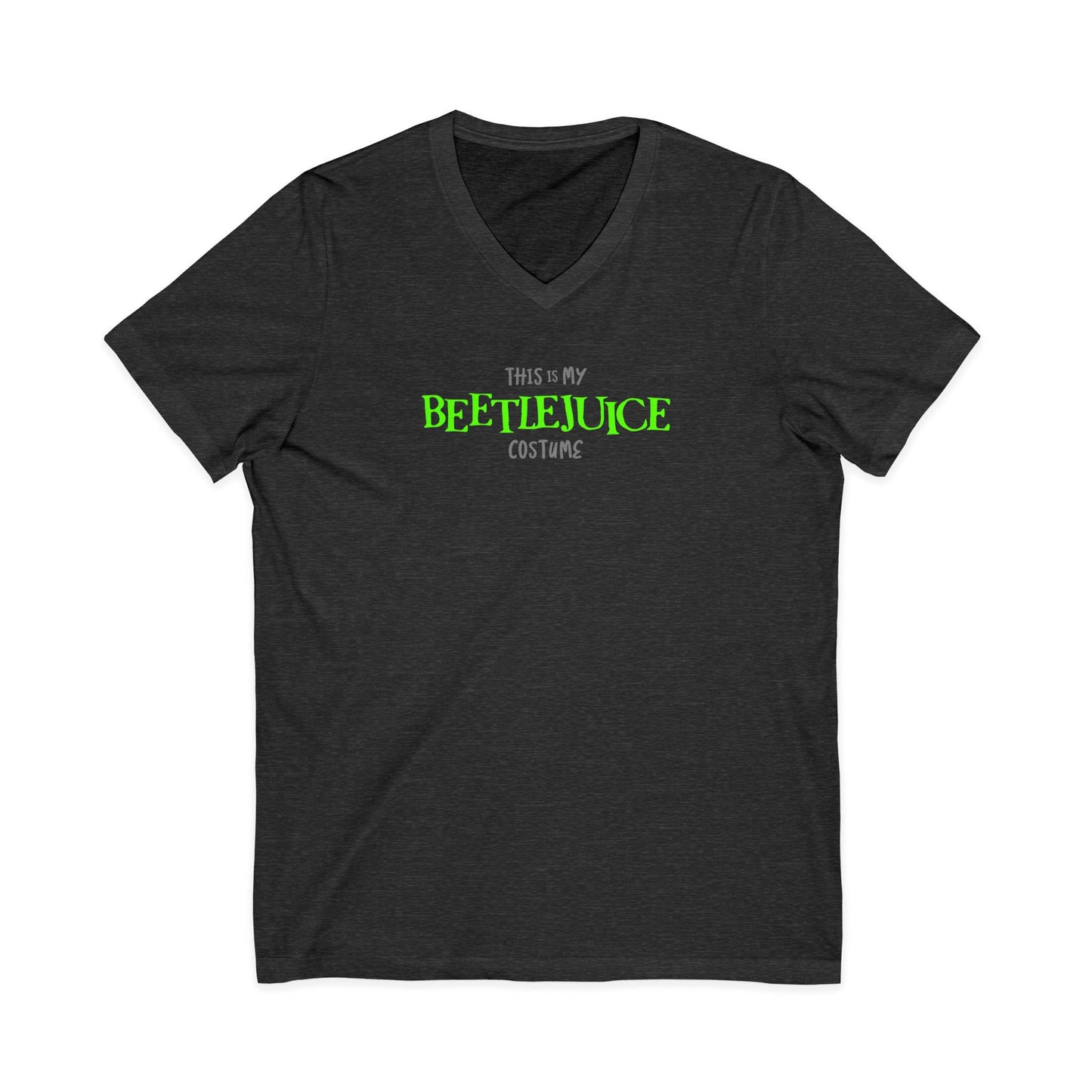 This is My Beetlejuice Costume Halloween Costume Scary Movie Short Sleeve V Neck T Shirt