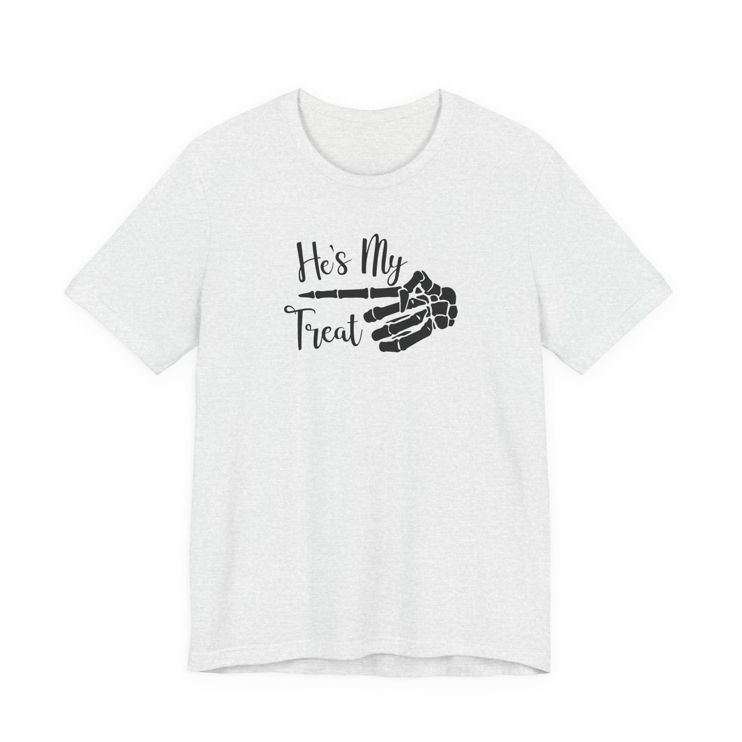 TRICK TREAT He's Couples HALLOWEEN Costume Funny Movie Unisex Jersey Short Sleeve Tee Unisex