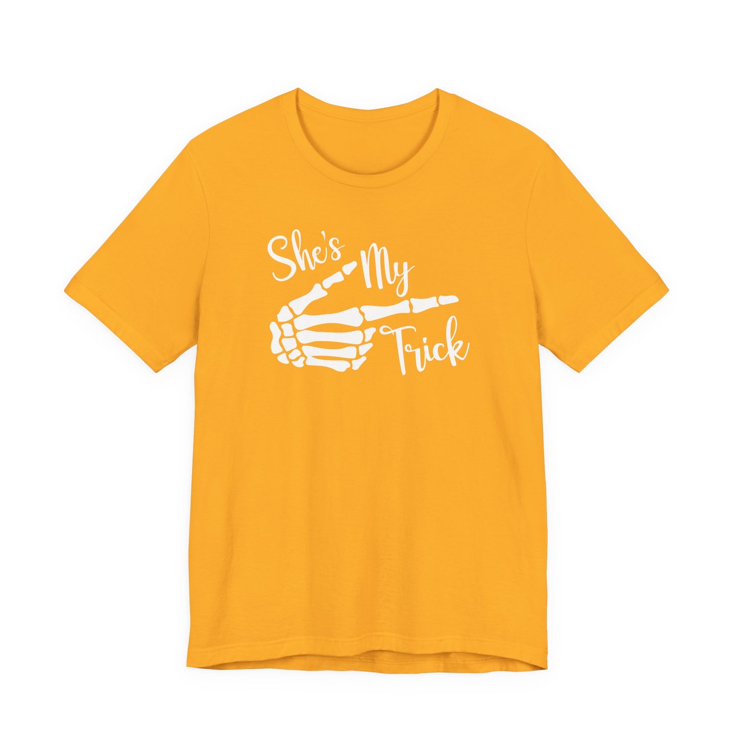 TRICK TREAT Couples HALLOWEEN Costume Funny Movie Unisex Jersey Short Sleeve Tee Unisex