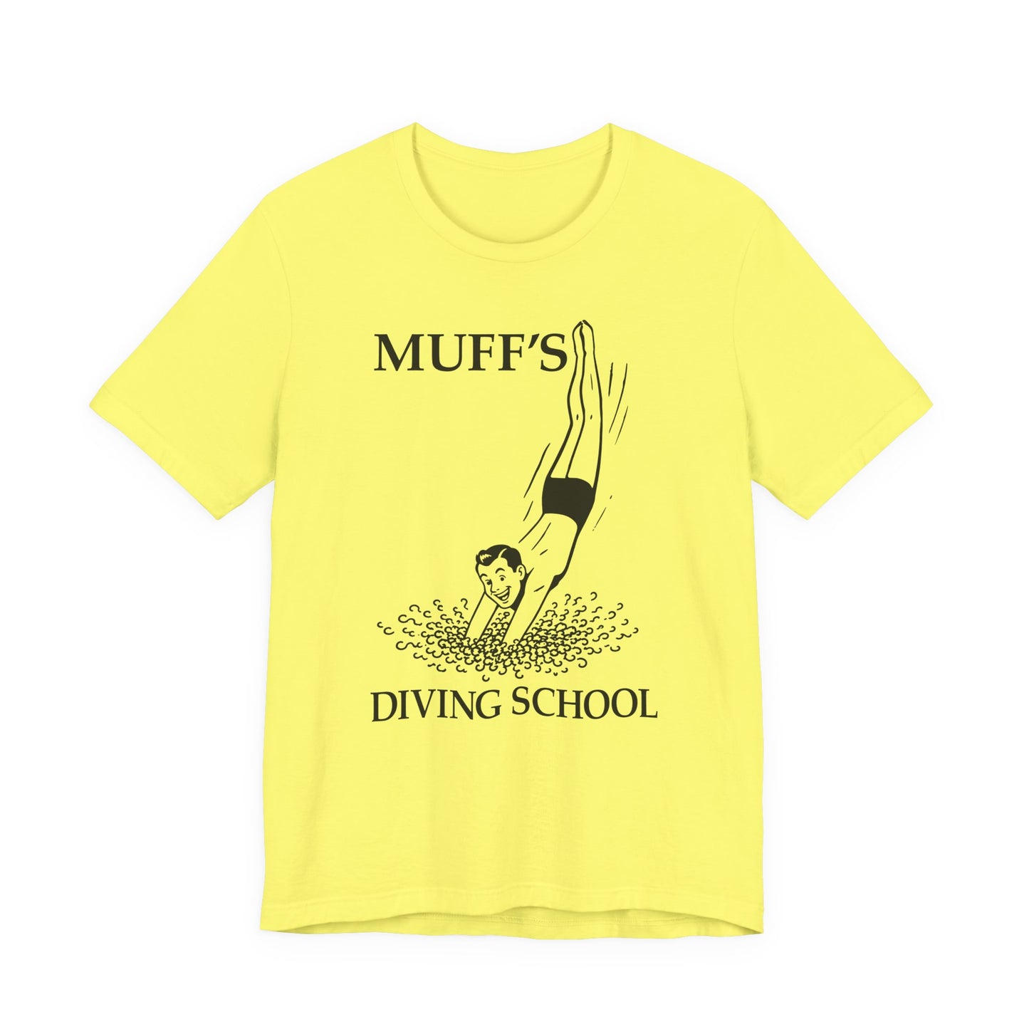 MUFF'S DIVING SCHOOL Hubie Halloween Funny Movie Costume Unisex Short Sleeve Tee