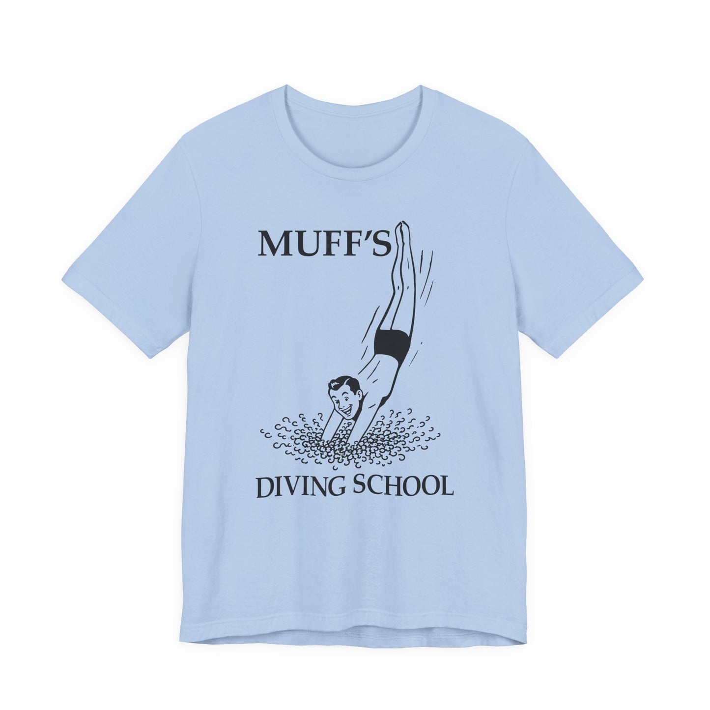 MUFF'S DIVING SCHOOL Hubie Halloween Funny Movie Costume Unisex Short Sleeve Tee