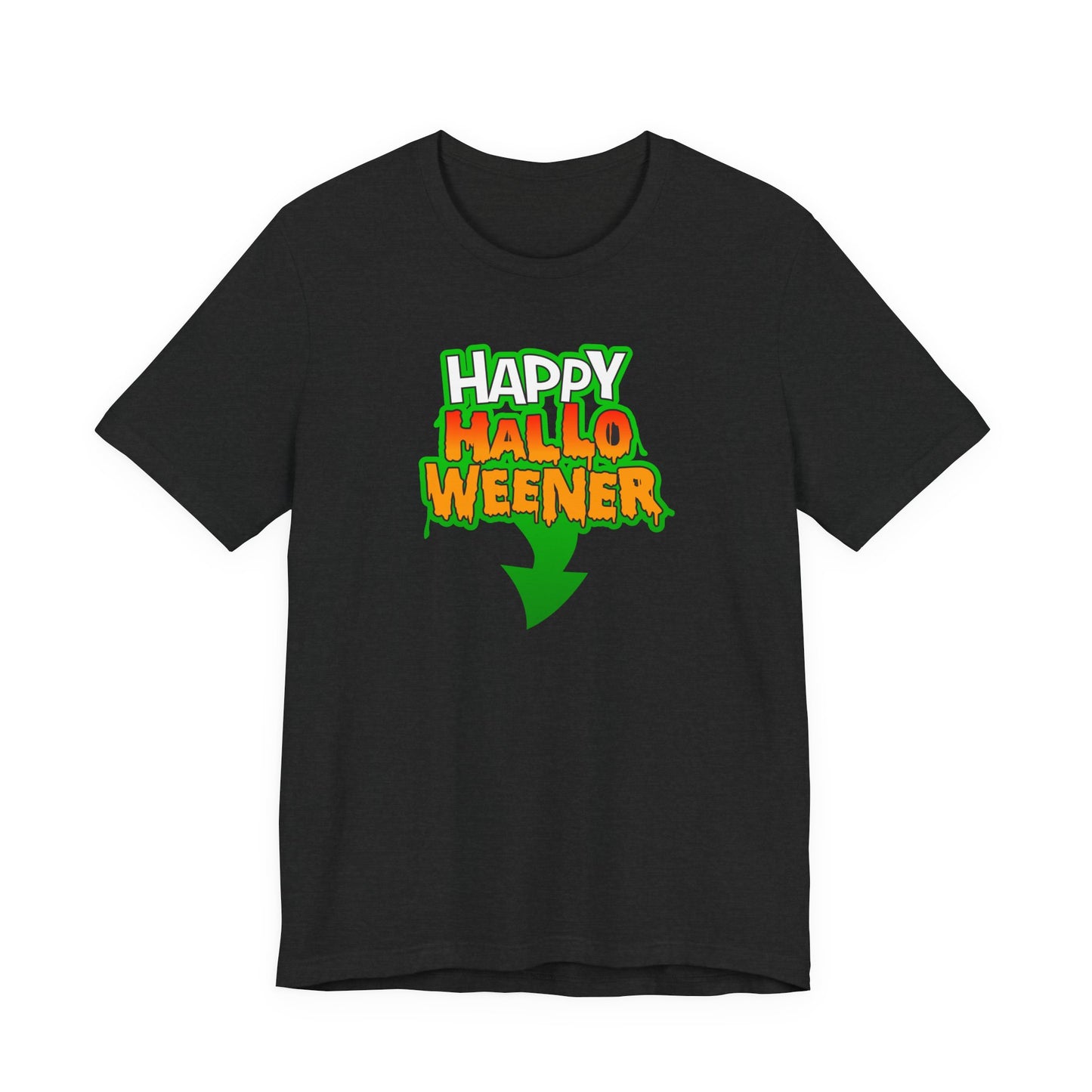 HAPPY HALLO WEENER Funny Hubie Halloween Movie Unisex T-Shirt Cool Graphic Tee Vulgar Gift