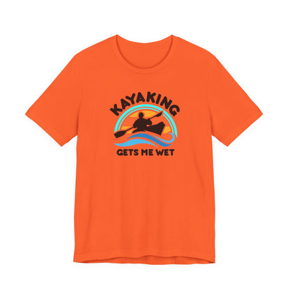 KAYAKING GETS ME WET Hubie Halloween Funny Movie Costume Unisex Short Sleeve Tee