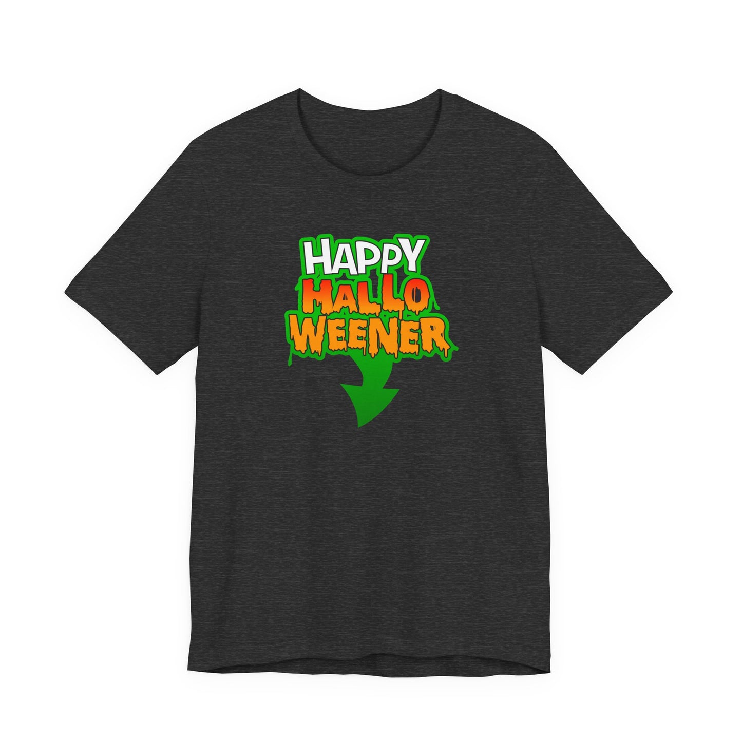 HAPPY HALLO WEENER Funny Hubie Halloween Movie Unisex T-Shirt Cool Graphic Tee Vulgar Gift