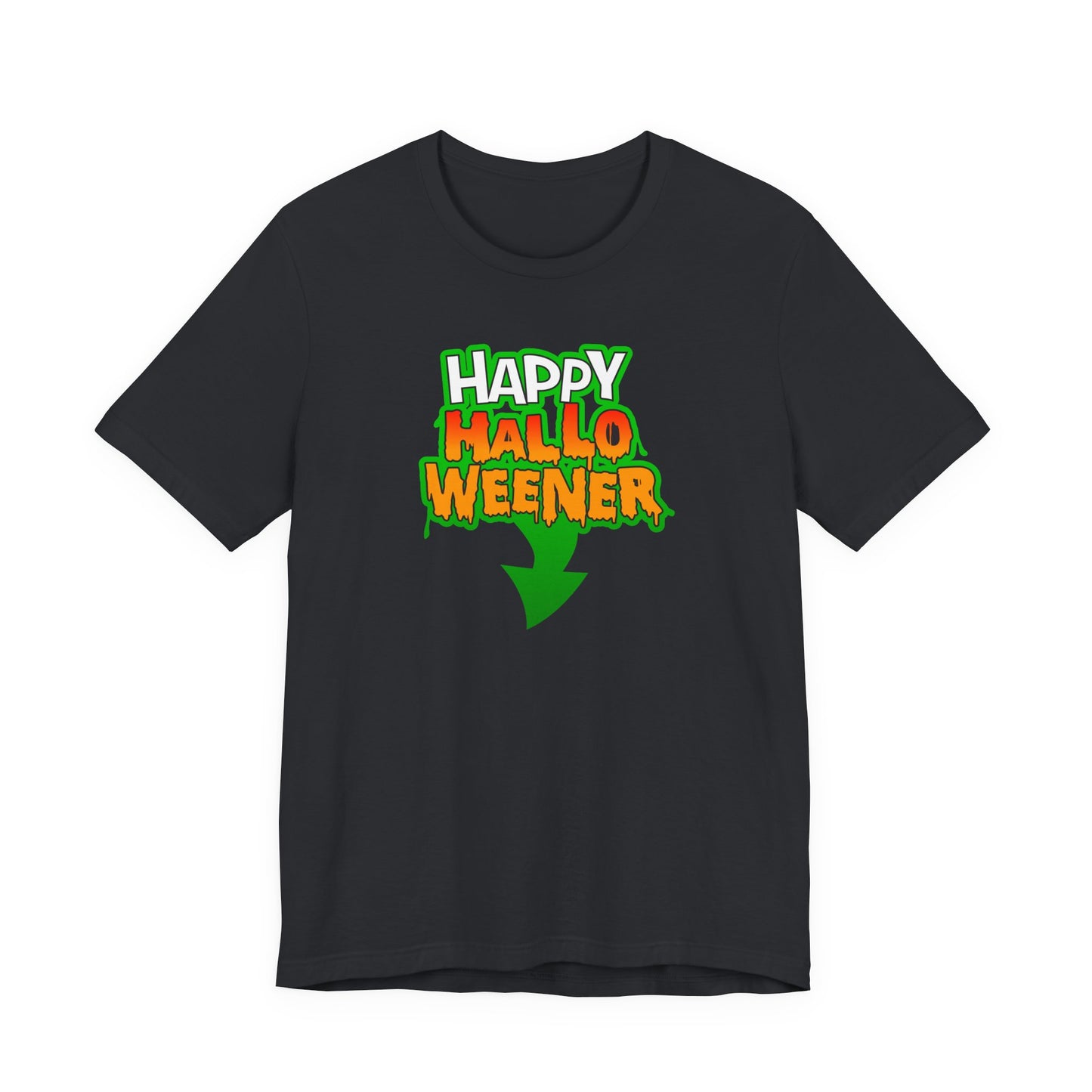 HAPPY HALLO WEENER Funny Hubie Halloween Movie Unisex T-Shirt Cool Graphic Tee Vulgar Gift