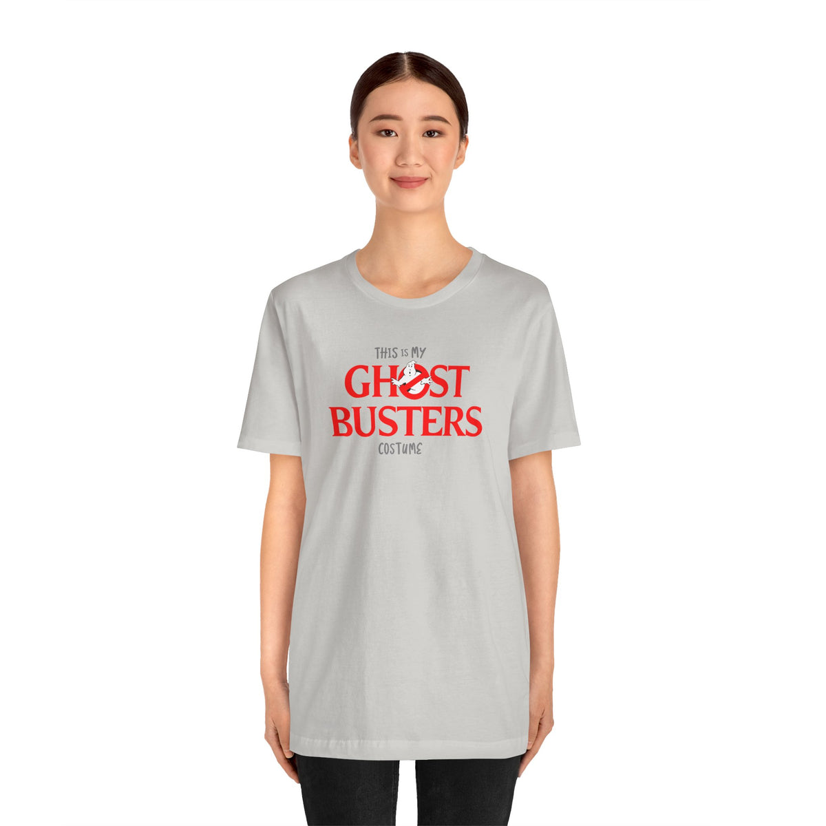 This is My GHOST BUSTERS Costume Funny Halloween Couples Unisex Jersey Short Sleeve Tee
