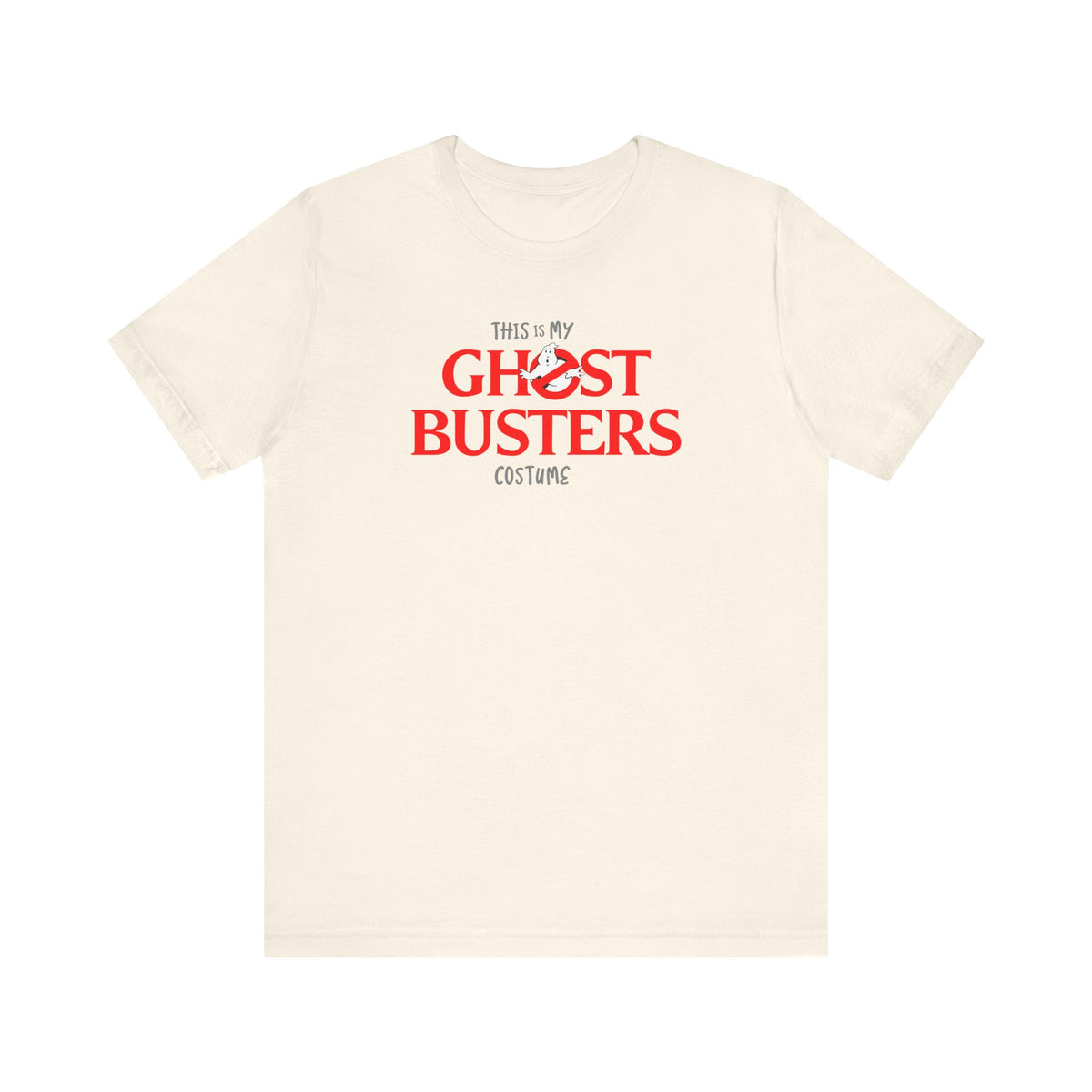 This is My GHOST BUSTERS Costume Funny Halloween Couples Unisex Jersey Short Sleeve Tee