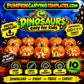 DINOSAURS EASY KIDS BUNDLE PUMPKIN CARVING TEMPLATE DIGITAL DOWNLOAD