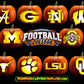FOOTBALL COLLEGE BUNDLE PUMPKIN CARVING TEMPLATES 10 TEAMS
