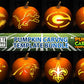 FOOTBALL NFC NORTH SOUT BUNDLE PUMPKIN CARVING TEMPLATE DIGITAL DOWNLOAD