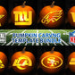 FOOTBALL MEGA BUNDLE PUMPKIN CARVING TEMPLATE DIGITAL DOWNLOAD 32 TEAMS
