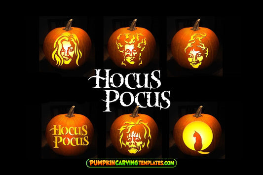 MOVIE WITCHES BUNDLE PUMPKIN CARVING TEMPLATE DIGITAL DOWNLOAD