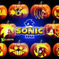 SONIC SEGA CARTOON BUNDLE PUMPKIN CARVING TEMPLATE DIGITAL DOWNLOAD