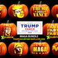 TRUMP PRESIDENT ELECTION VOTE BUNDLE PUMPKIN CARVING TEMPLATE DIGITAL DOWNLOAD