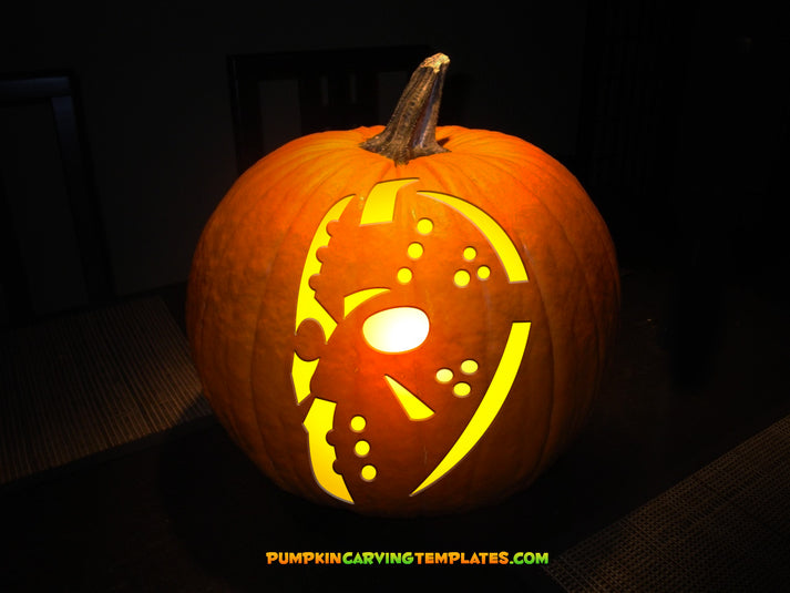 Jason PUMPKIN CARVING TEMPLATE DIGITAL STENCIL DOWNLOAD