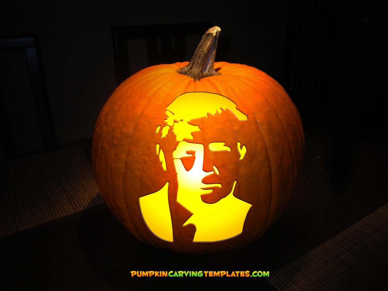 PRESIDENT TRUMP 2 PUMPKIN CARVING TEMPLATE DIGITAL DOWNLOAD