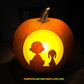 KID DOG CARTOON CHARACTERS PUMPKIN CARVING TEMPLATE DIGITAL DOWNLOAD
