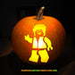 Block Man PUMPKIN CARVING TEMPLATE DIGITAL STENCIL DOWNLOAD