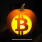 Bitcoin digital currency PUMPKIN CARVING TEMPLATE DIGITAL STENCIL DOWNLOAD